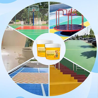 InstaCoatzy™ Waterproof Floor Paint 300 ml + 300 ml (Pack of 2)